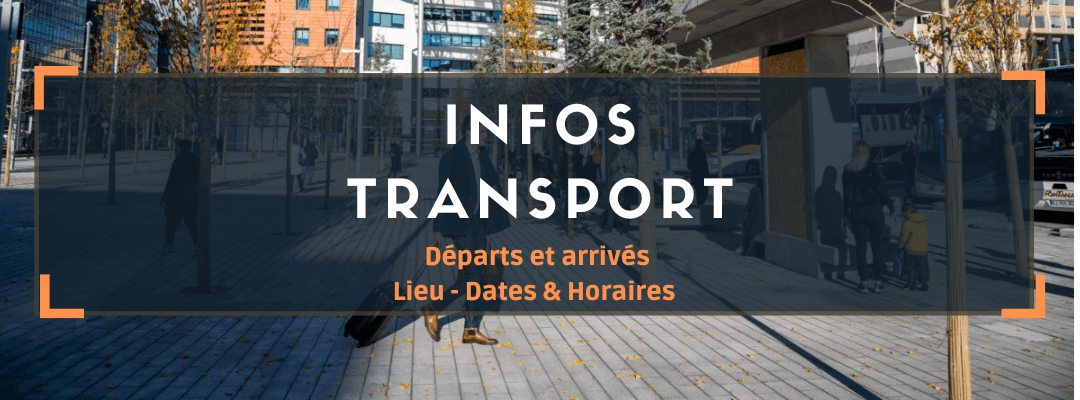Informations sur le transport – ÉTÉ 2024